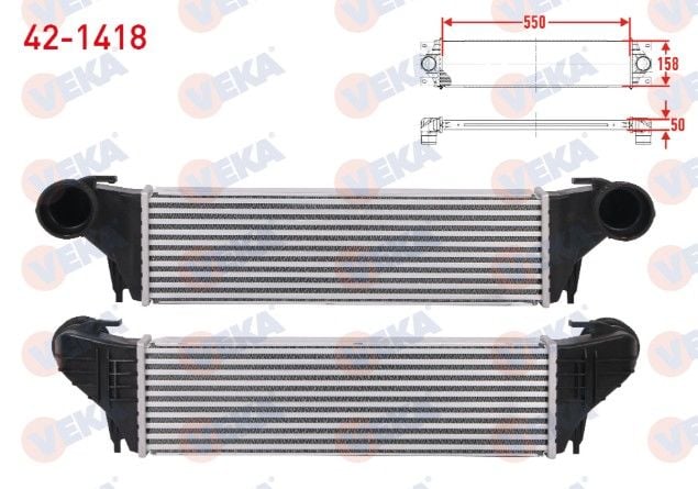 BMW TURBO RADYATORU (INTERCOOLER) BMW X5 (E53) 3.0 D 218 hp 2000-2007